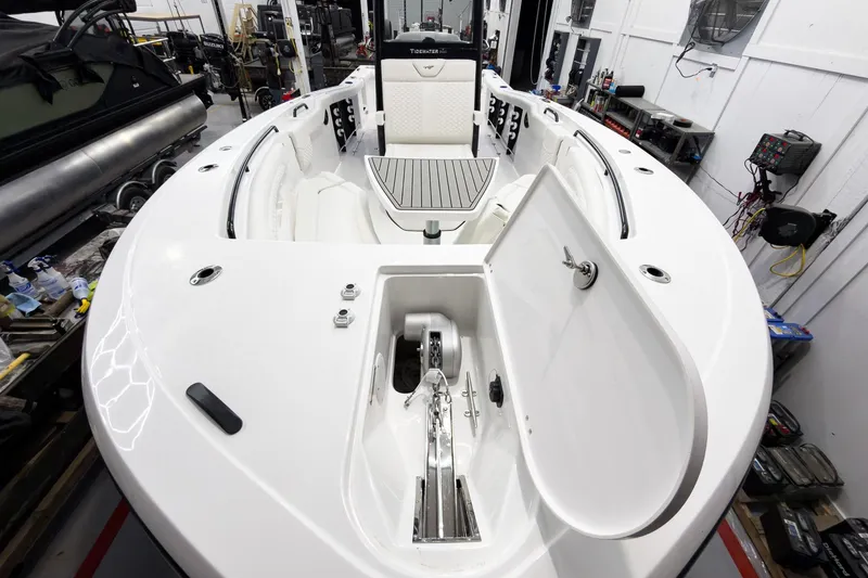 Slide: The Image of 2026 Tidewater 272 CC Adventure boat interior, showcasing sleek design and advanced features. - 44
