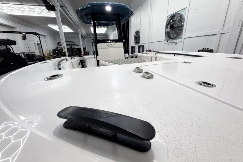 Slide: The Image of 2026 Tidewater 272 CC Adventure boat interior, showcasing sleek design and modern features. - 45