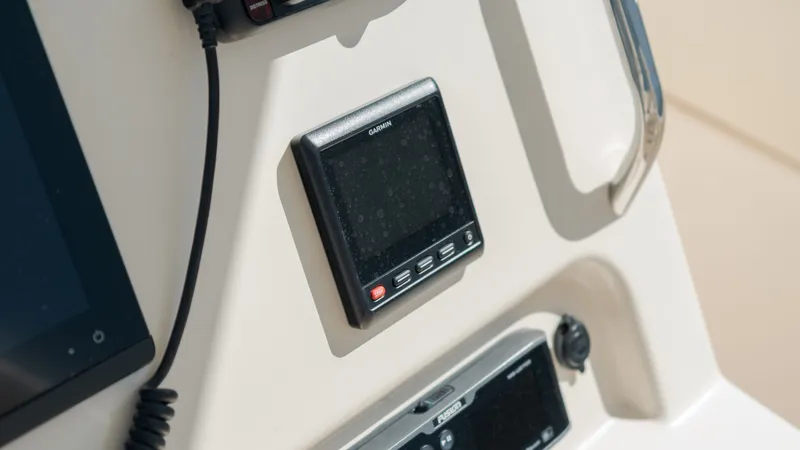 Slide: The Image of Garmin display on 2019 Grady-White Canyon 306 boat. - 26