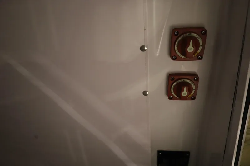 Slide: The Image of Control panel on 2026 Sportsman Open 252 Center Console boat. - 30