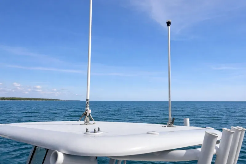 Slide: The Image of Manufacturer Provided Image: 2024 Sportsman Heritage 231 Center Console boat, top view, spacious seating, and modern design. - 30