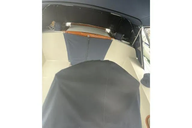 Slide: The Image of Cockpit of 1993 Catalina 36 MkII sailboat with navy blue covers. - 29