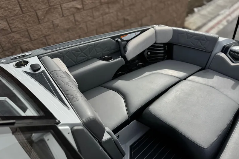Slide: The Image of 2022 Nautique Super Air Nautique G25 Paragon interior with luxurious seating and modern design. - 15