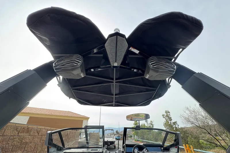 Slide: The Image of 2022 Nautique Super Air Nautique G25 Paragon boat with advanced speaker system. - 19