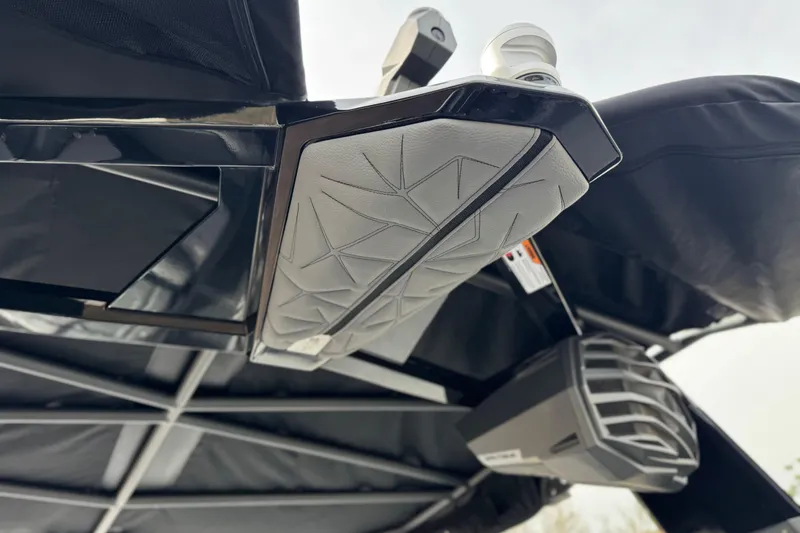 Slide: The Image of 2022 Nautique Super Air Nautique G25 Paragon boat detail, featuring sleek design elements. - 20
