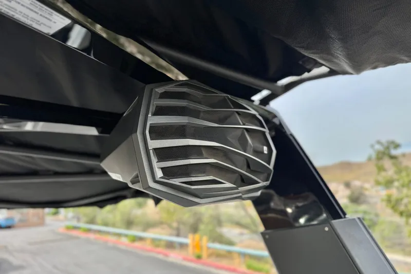 Slide: The Image of 2022 Nautique Super Air Nautique G25 Paragon speaker detail, showcasing sleek design and craftsmanship. - 22