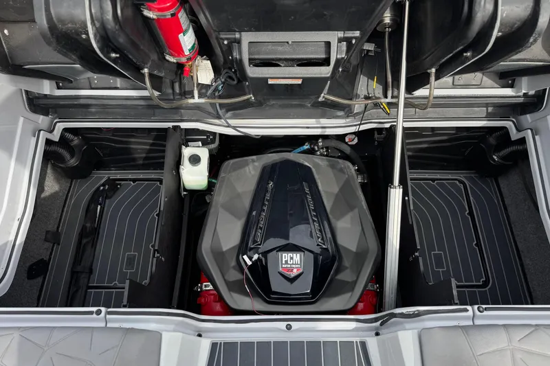 Slide: The Image of Engine compartment of 2022 Nautique Super Air Nautique G25 Paragon with PCM engine. - 27
