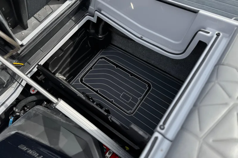 Slide: The Image of 2022 Nautique Super Air Nautique G25 Paragon storage compartment detail. - 30