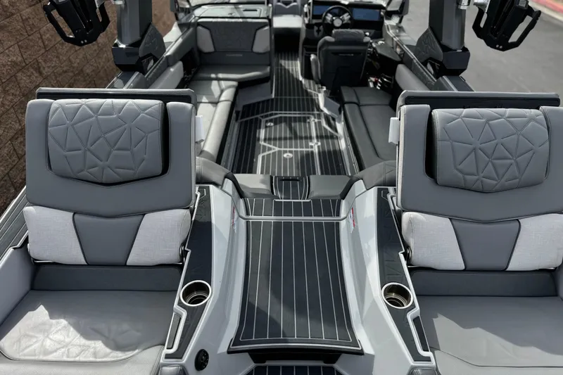 Slide: The Image of 2022 Nautique Super Air Nautique G25 Paragon interior with luxurious seating and modern design. - 39