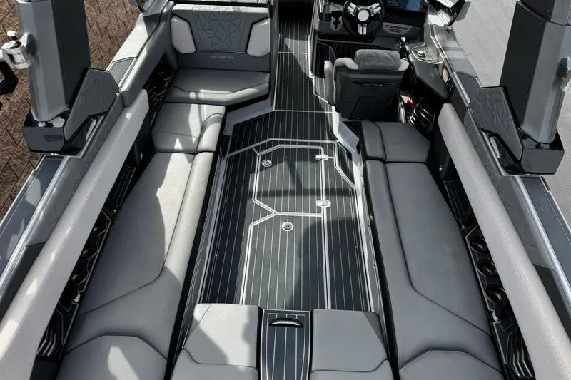 Slide: The Image of 2022 Nautique Super Air Nautique G25 Paragon interior with luxurious seating and modern design. - 43