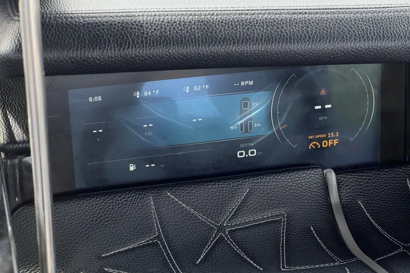 Slide: The Image of Dashboard display of 2022 Nautique Super Air Nautique G25 Paragon boat. - 50