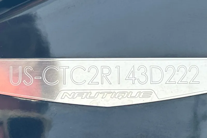 Slide: The Image of 2022 Nautique Super Air Nautique G25 Paragon hull identification number plate. - 60
