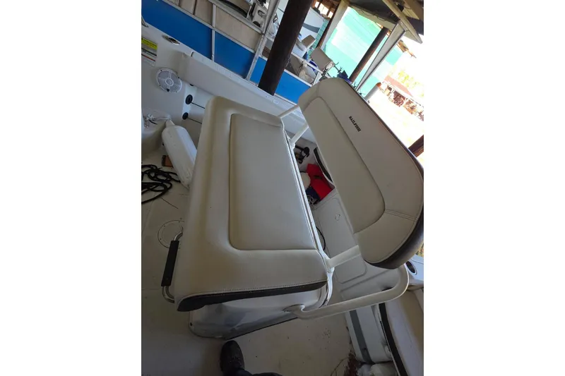 Slide: The Image of Switch panel on 2022 Sailfish 220 WAC boat for court and dock lights. - 17