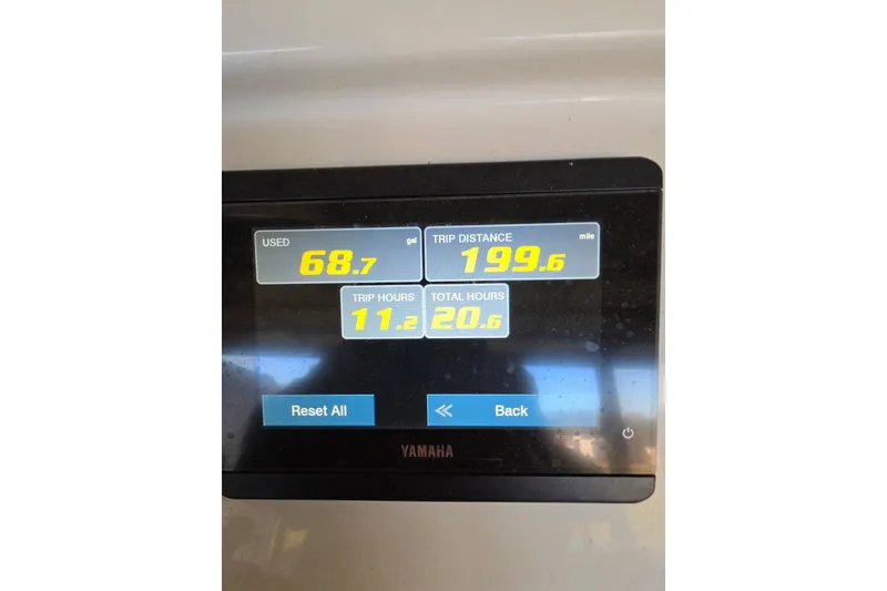 Slide: The Image of Interior cabin of 2022 Sailfish 220 WAC boat with storage and netting. - 28