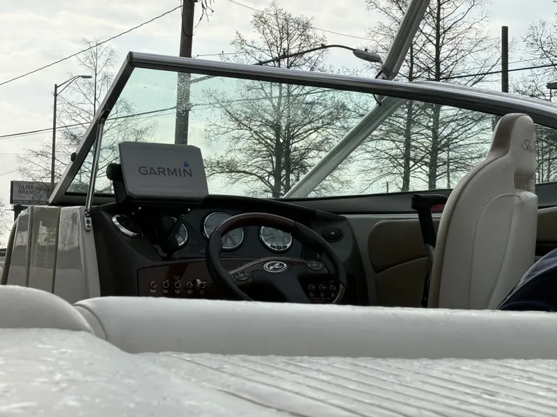 Slide: The Image of Interior of a 2007 Sea Ray 210 boat with Garmin navigation system. - 7