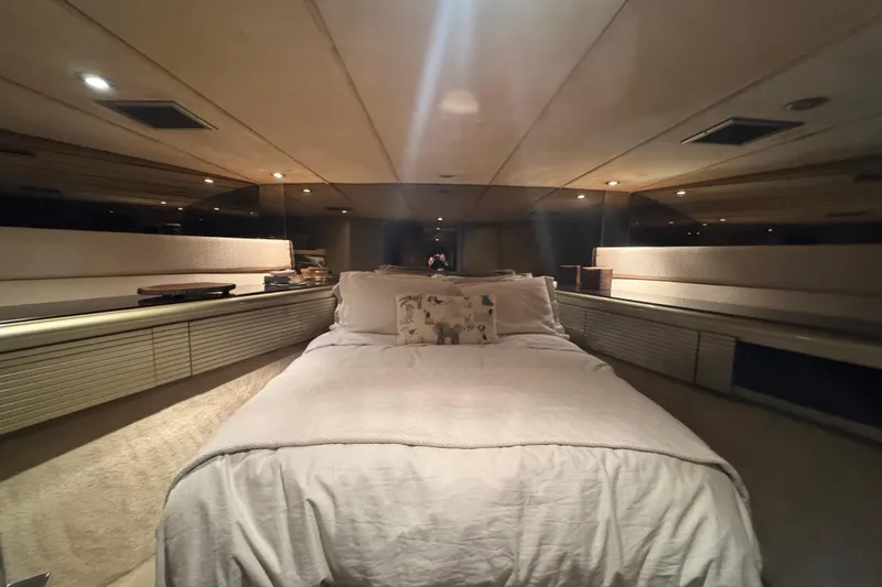 Slide: The Image of Bathroom interior of 1997 Tarrab 77 Motor Yacht with shower and sink. - 46