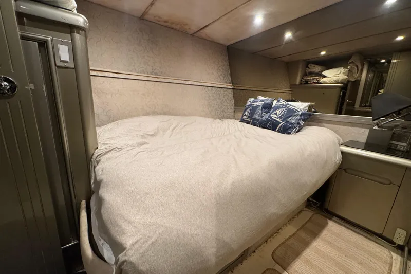 Slide: The Image of Bathroom interior of 1997 Tarrab 77 Motor Yacht with sink and shower. - 49