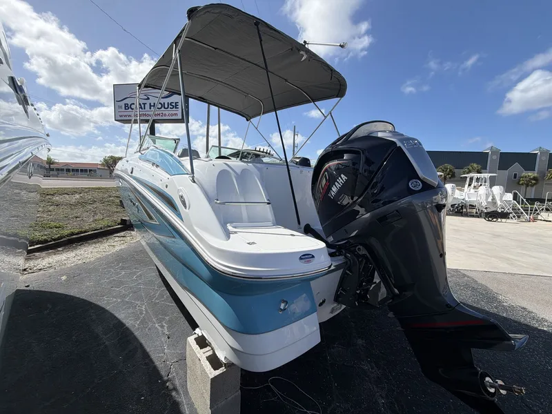 Slide: The Image of Hurricane 2400 SD 2026 boat with Yamaha outboard motor. - 5