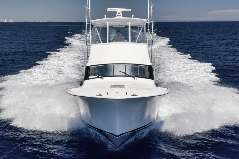 The Image of 2018 Viking 37 Billfish yacht cruising on open ocean waters. - 0