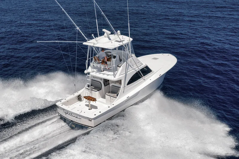 Slide: The Image of 2018 Viking 37 Billfish cruising swiftly on open blue waters. - 4