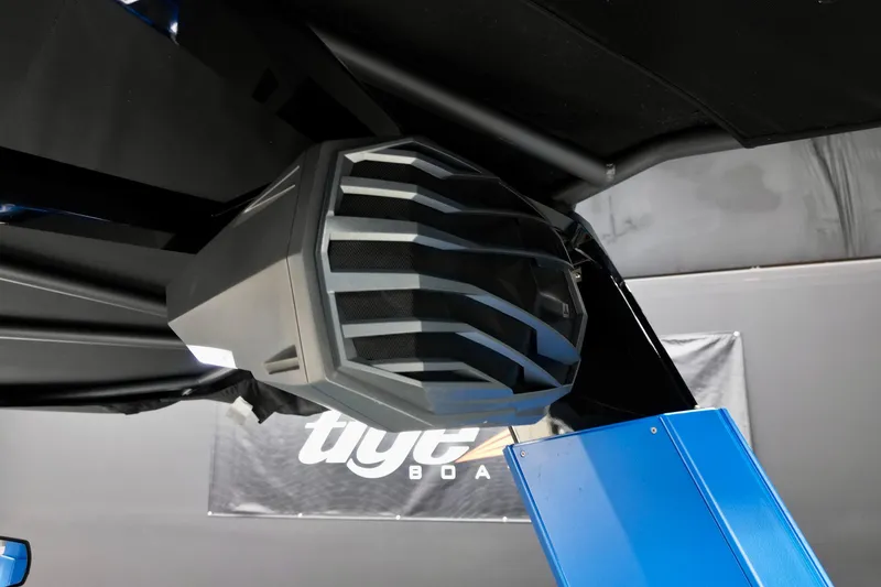 Slide: The Image of 2022 Nautique Super Air Nautique G25 Paragon speaker detail, showcasing modern design. - 18