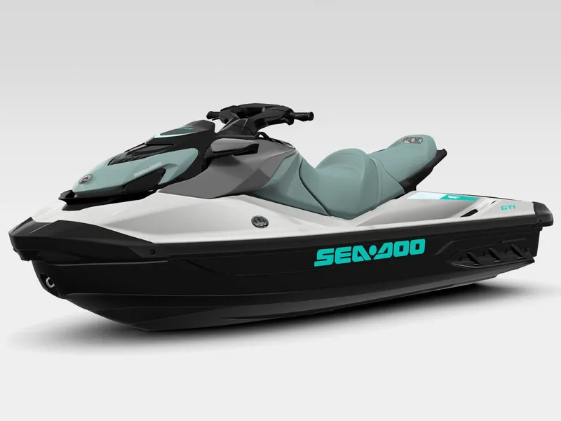 Slide: The Image of 2026 Sea-Doo GTI 130 jet ski with modern design. - 3