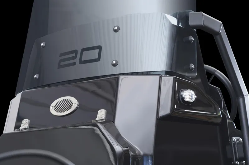 Slide: The Image of 2026 Brig Navigator 20 boat console with sleek design and modern features. - 8