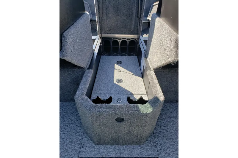 Slide: The Image of Interior storage compartment of 2026 Alumacraft Voyageur 175 Sport boat. - 25