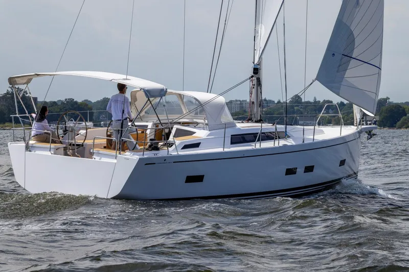 Slide: The Image of 2026 Grand Soleil 42 Long Cruise sailing yacht on open water. - 5