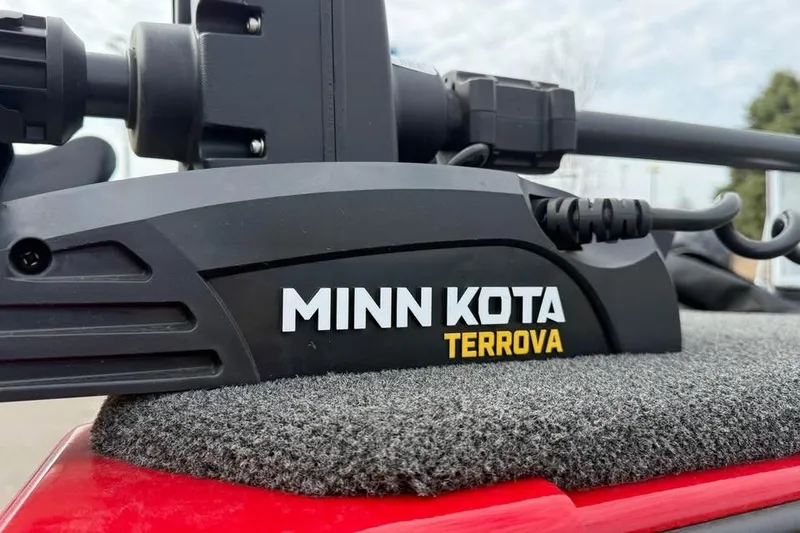 Slide: The Image of Minn Kota Terrova motor on 2023 Polar Kraft Frontier 179 WT boat. - 22