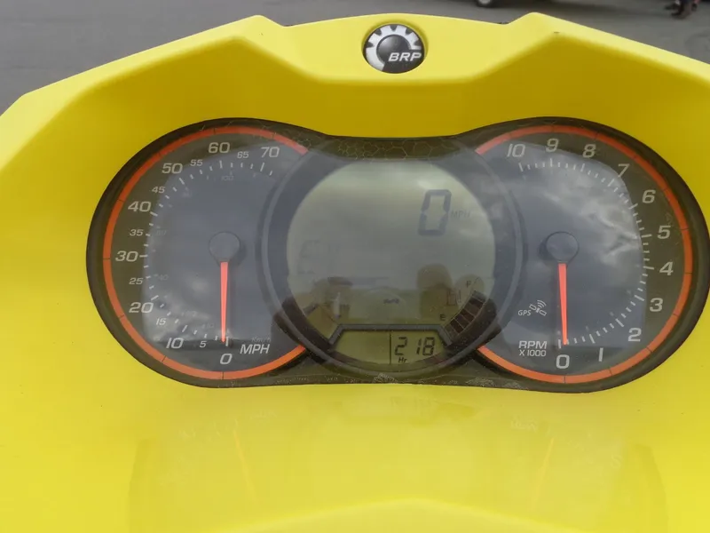 Slide: The Image of Dashboard of a 2015 Sea-Doo GTR™ 215 jet ski. - 9