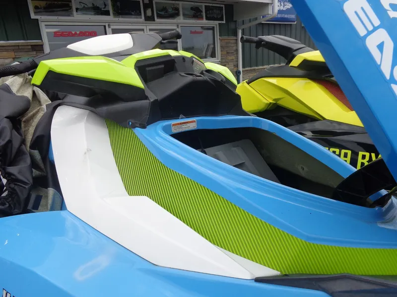 Slide: The Image of 2015 Sea-Doo GTI SE 130 jet ski in vibrant colors. - 6