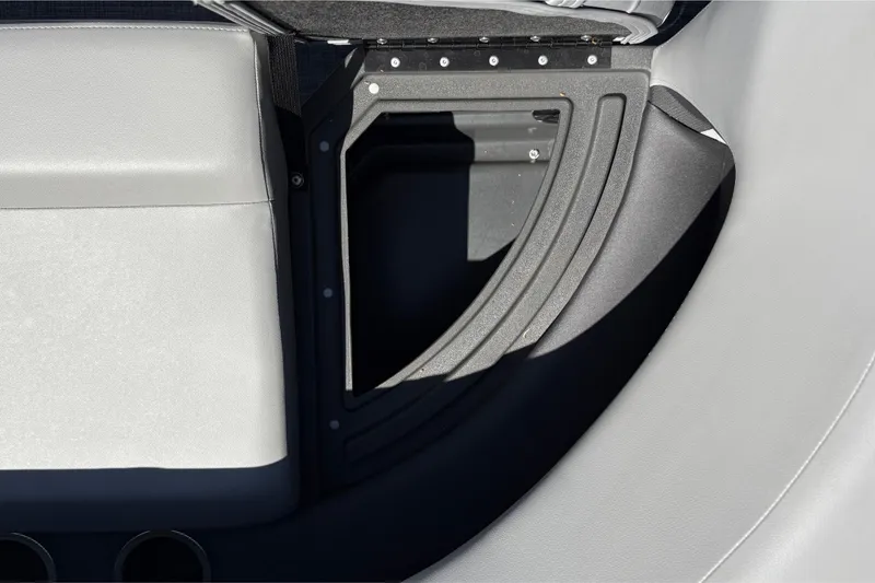 Slide: The Image of Interior detail of 2026 Sun Tracker Party Barge 16 DLX pontoon boat seating. - 31