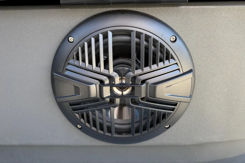 Slide: The Image of Close-up of a speaker on a 2026 Sun Tracker Bass Buggy 16 XL Select boat. - 20