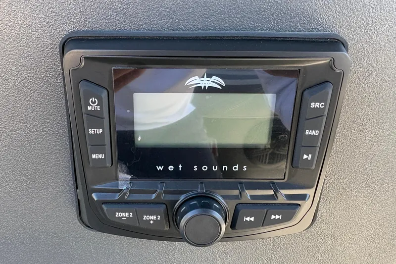 Slide: The Image of Wet Sounds audio system on 2026 Sun Tracker Bass Buggy 16 XL Select boat. - 25