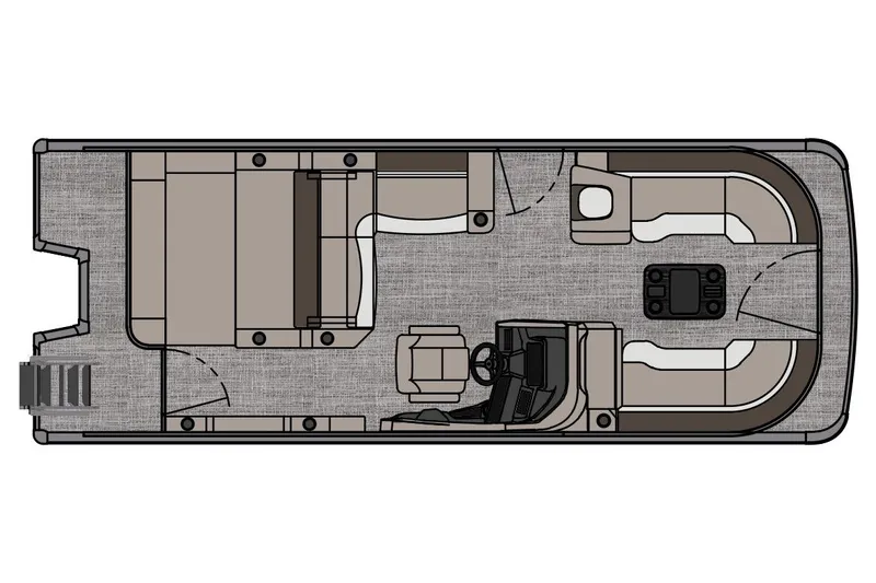 Slide: The Image of Manufacturer Provided Image: 2026 Avalon Catalina Versatile Rear Lounger floor plan, featuring spacious seating and helm layout. - 18