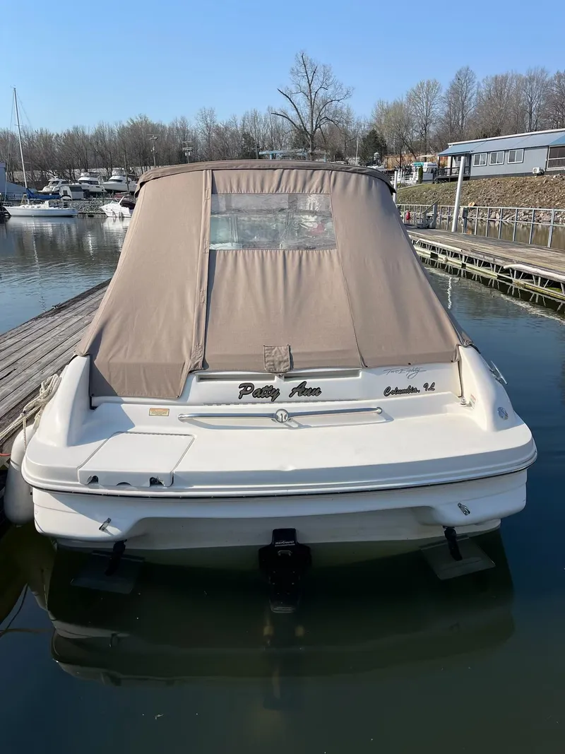 Slide: The Image of 1998 Sea Ray 280 Bow Rider docked at marina. - 7