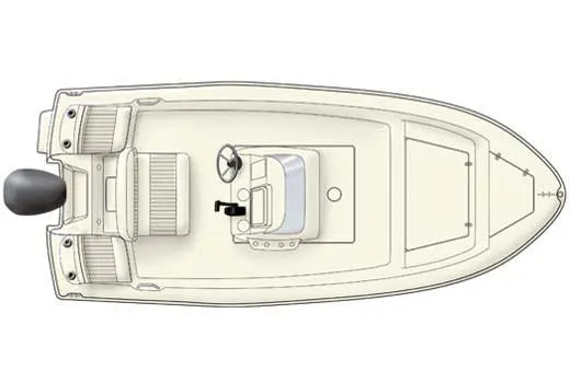 Slide: The Image of Manufacturer Provided Image: Top view of 2025 Scout 175 Sportfish boat layout. - 7