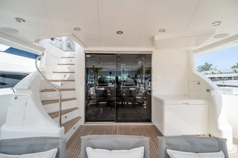 Slide: The Image of Luxurious interior of Horizon E88 yacht, built in 2013. - 2