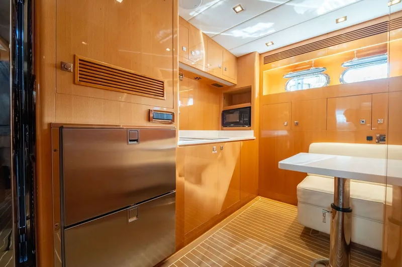 Slide: The Image of Luxurious kitchen on the Horizon E88 yacht, year 2013. - 24