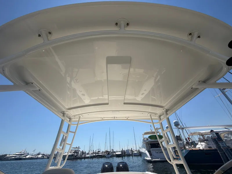 Slide: The Image of View from 2016 Boston Whaler 270 Vantage overlooking marina. - 23