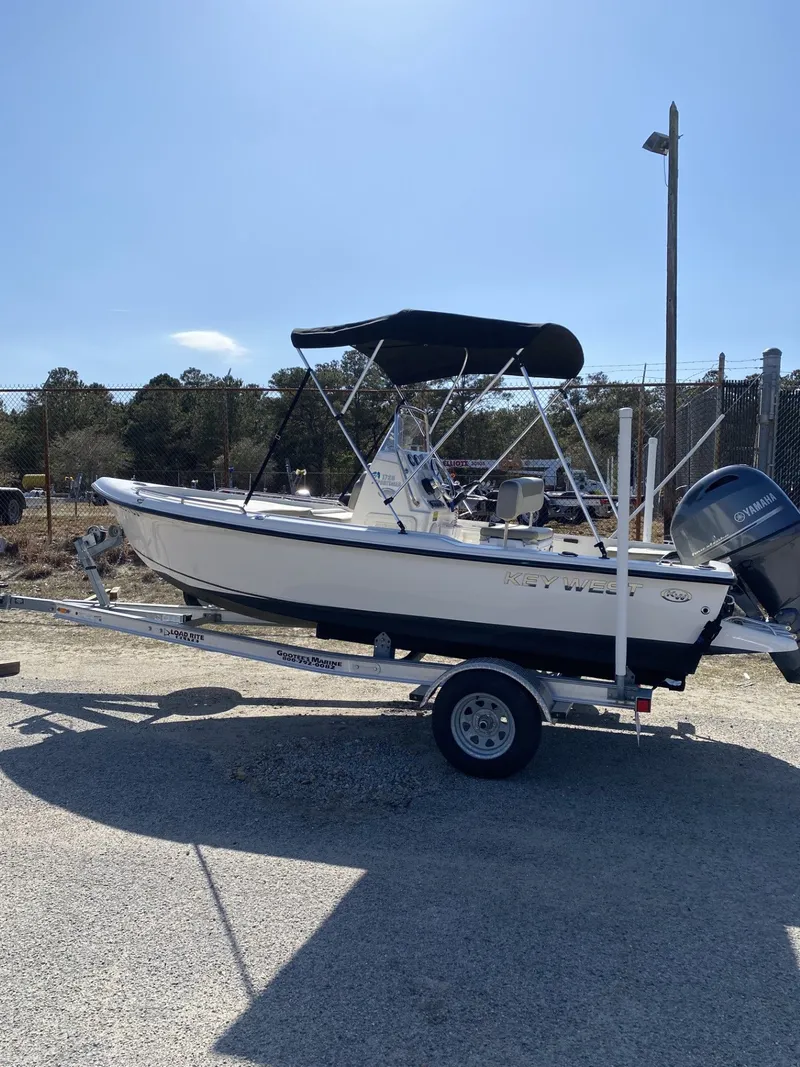 The Image of 2022 Key West 1720 boat on trailer outdoors. - 0