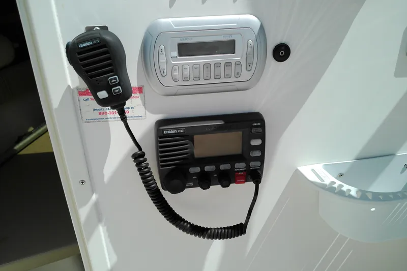 Slide: The Image of Boat communication equipment on a 2009 Key West 2020 Walkaround model. - 6
