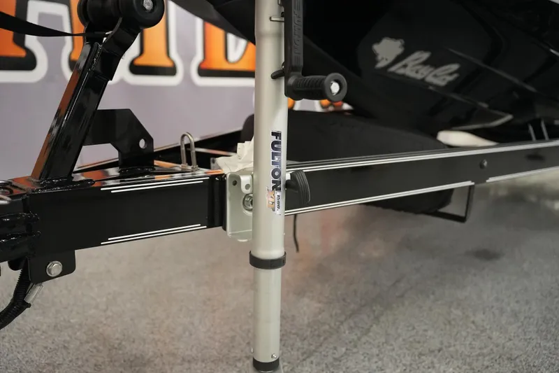 Slide: The Image of 2026 Bass Cat Puma STS trailer with Fulton jack, showcasing sturdy construction. - 44