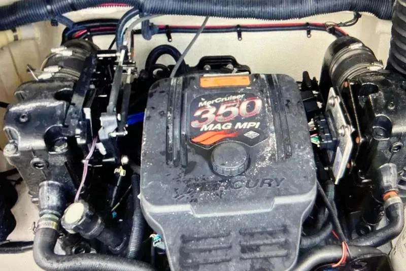 Slide: The Image of Engine of a 2005 Regal 2400 Bowrider with MerCruiser 350 MAG MPI. - 41