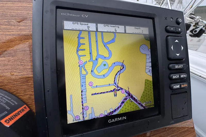 Slide: The Image of Garmin GPS navigation display on 2019 AB Inflatables Nautilus 15 DLX boat. - 18