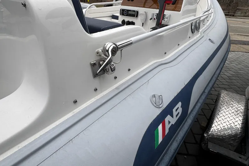 Slide: The Image of 2019 AB Inflatables Nautilus 15 DLX boat, featuring sleek design and modern controls. - 4