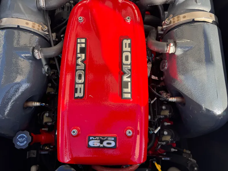 Slide: The Image of Ilmor MV8 6.0 engine in 2016 MasterCraft X30 boat. - 18