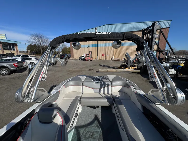 Slide: The Image of 2016 MasterCraft X30 boat with tower and speakers. - 21