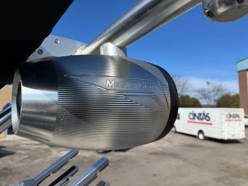 Slide: The Image of Close-up of a 2016 MasterCraft X30 boat detail. - 34